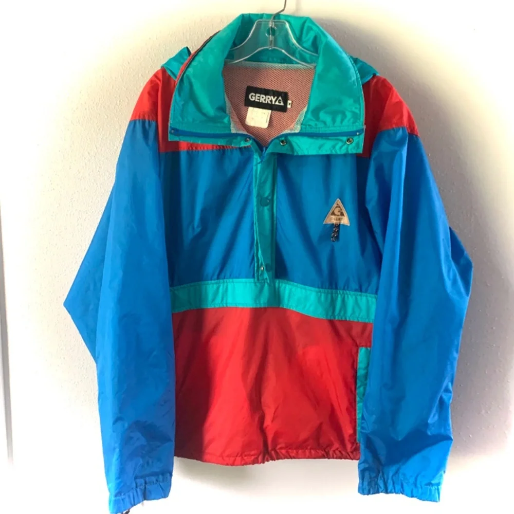 Vintage Retro 80s/90s Gerry Weber Colorful Jacket Shell Windbreaker